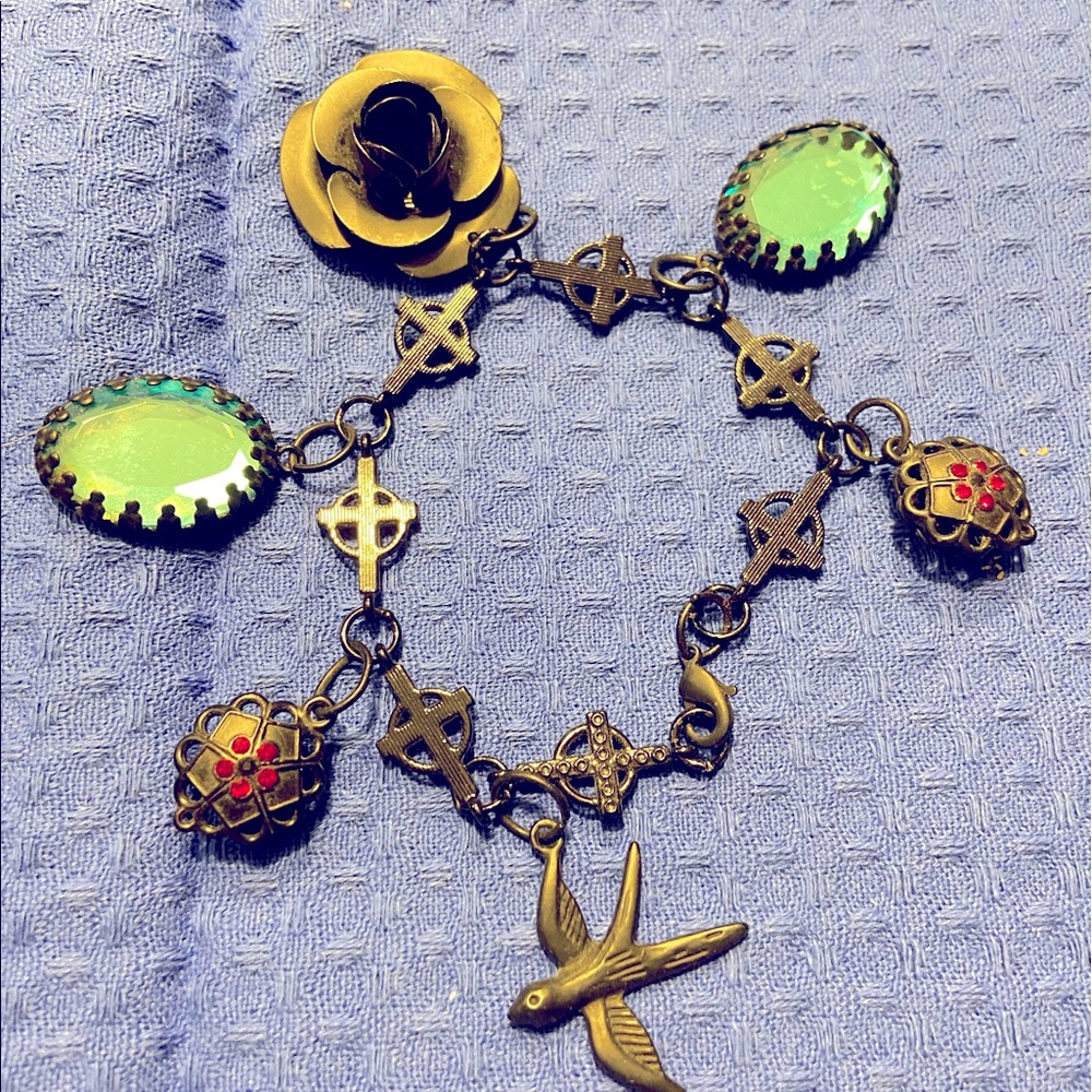 Black metal bracelet